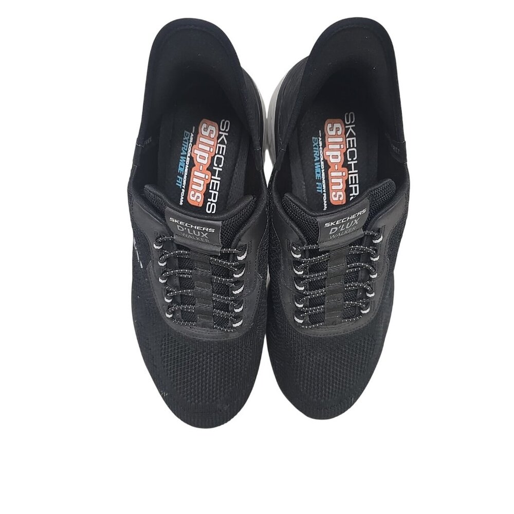 Skechers Men's D'lux Walker 2.0 Rezinate Hands Free Slip-in Black Size 11.5 EW - Picture 7 of 8